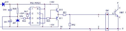 tlp250驱动igbt如何产生负压