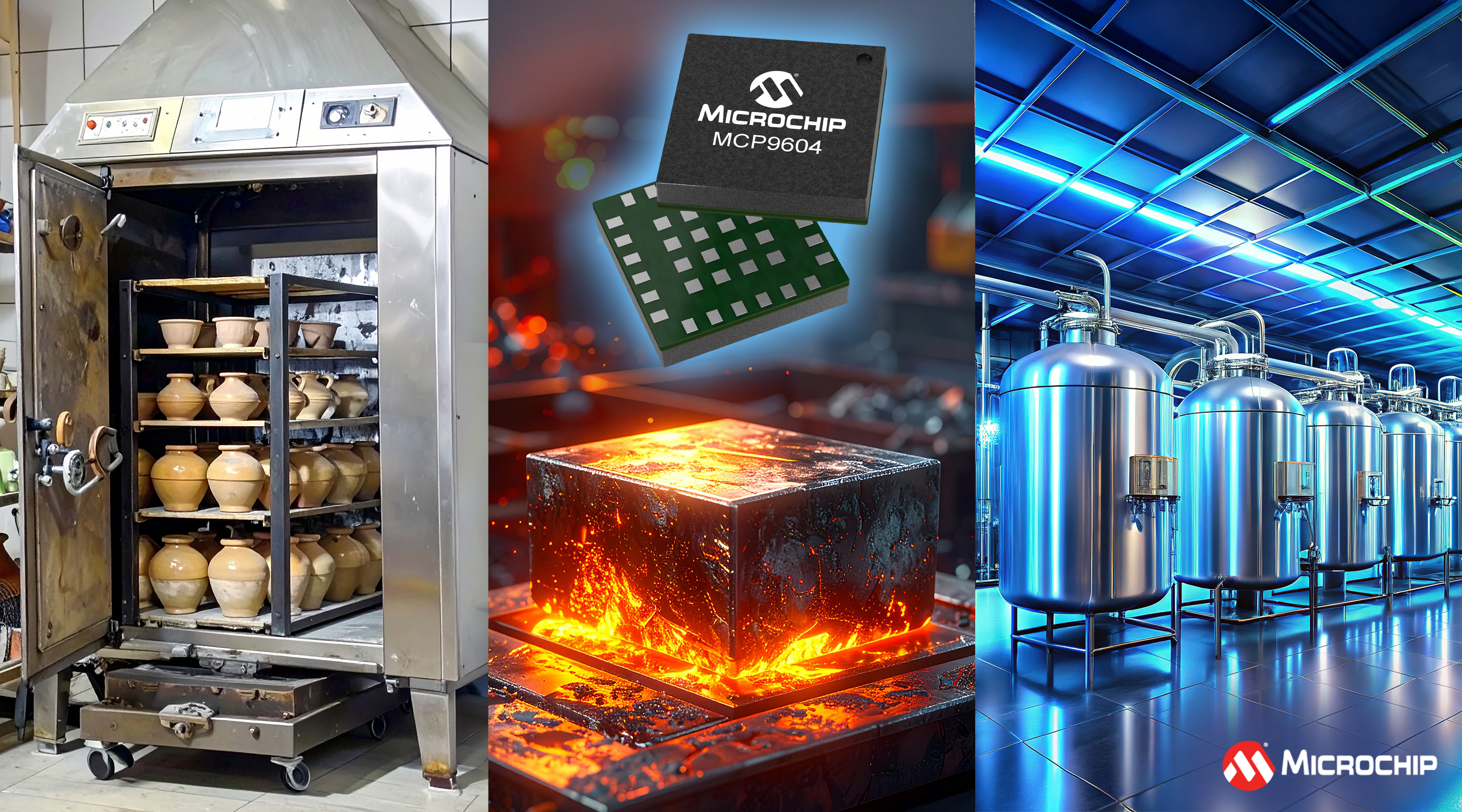 Microchip推出四通道集成熱電偶調理IC器件MCP9604 實現±1.5°C系統測量精度