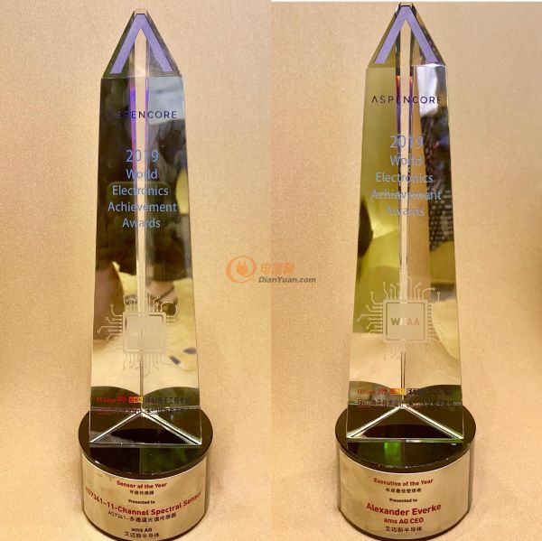 艾迈斯半导体荣膺ASPENCORE全球年度最佳管理者与年度最佳传感器奖项