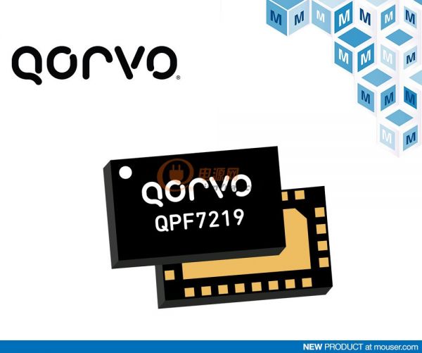 Qorvo QPF7219 Wi-Fi集成前端在贸泽开售