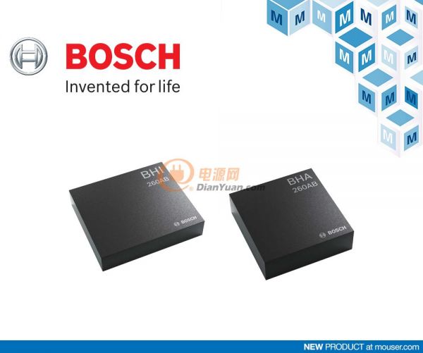 贸泽电子开售Bosch Sensortec BHI260AB和BHA260AB智能传感器中枢