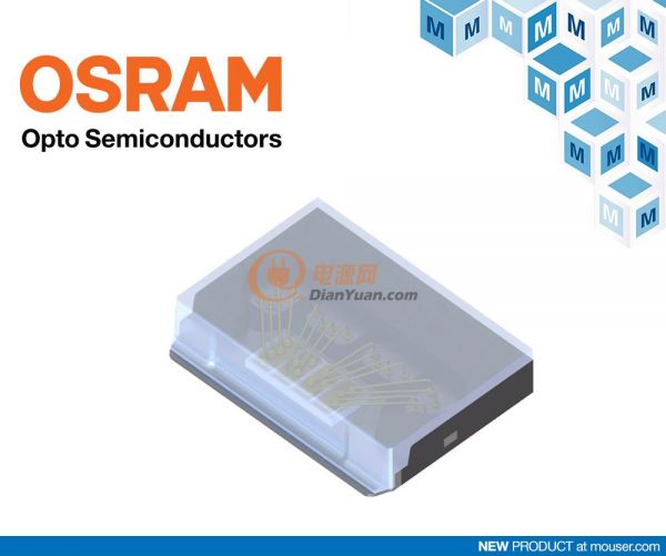  贸泽电子开售Osram SPL SxL90A LiDAR激光器