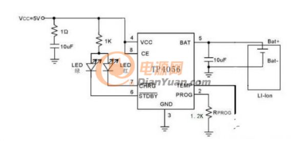 分享之解析锂电池充电电路图(TP4056)
