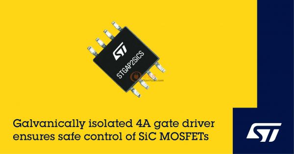 ST新闻稿2021年3月22日——意法半导体发布隔离式栅极驱动器，可安全控制碳化硅MOSFET