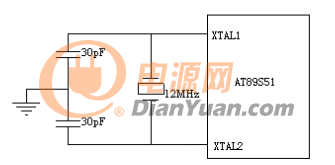 单片机定时器时钟电路图