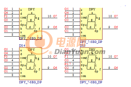 单片机定时器共阴极数码管显示