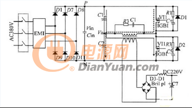 功率主电路原理图