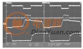 输入电压为220V时样机的工作波形