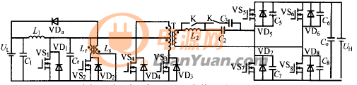 软开关双向型DC-DC变换器的拓扑结构