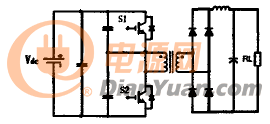 电压型半桥DC-DC变换器电路结构