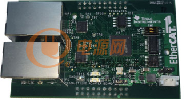 图示2-大联大友尚推出的基于TI高性能MCU的EtherCAT接口参考设计展示板照片