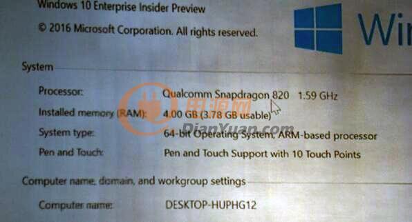 高通芯片也开始支持微软操作系统WIN-10