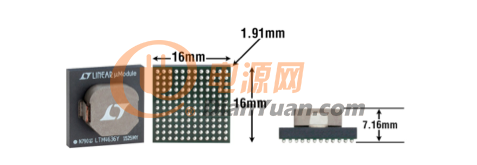 LTM4636 用叠置电感器作为散热器，以很小的占板面积实现了令人印象深刻的热性能