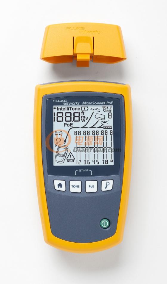 福禄克网络推出以太网供电（PoE）设备安装和故障诊断测试仪MicroScanner™ PoE 