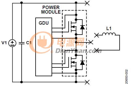 使用ADuM4136 隔离式栅极驱动器和LT3999 DC/DC转换器驱动1200 V SiC电源模块