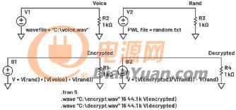 LTspice音频WAV文件：使用立体声和加密语音消息