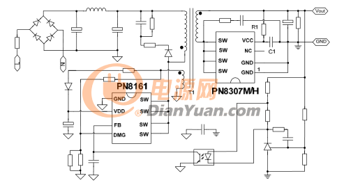 PN8161典型應(yīng)用電路