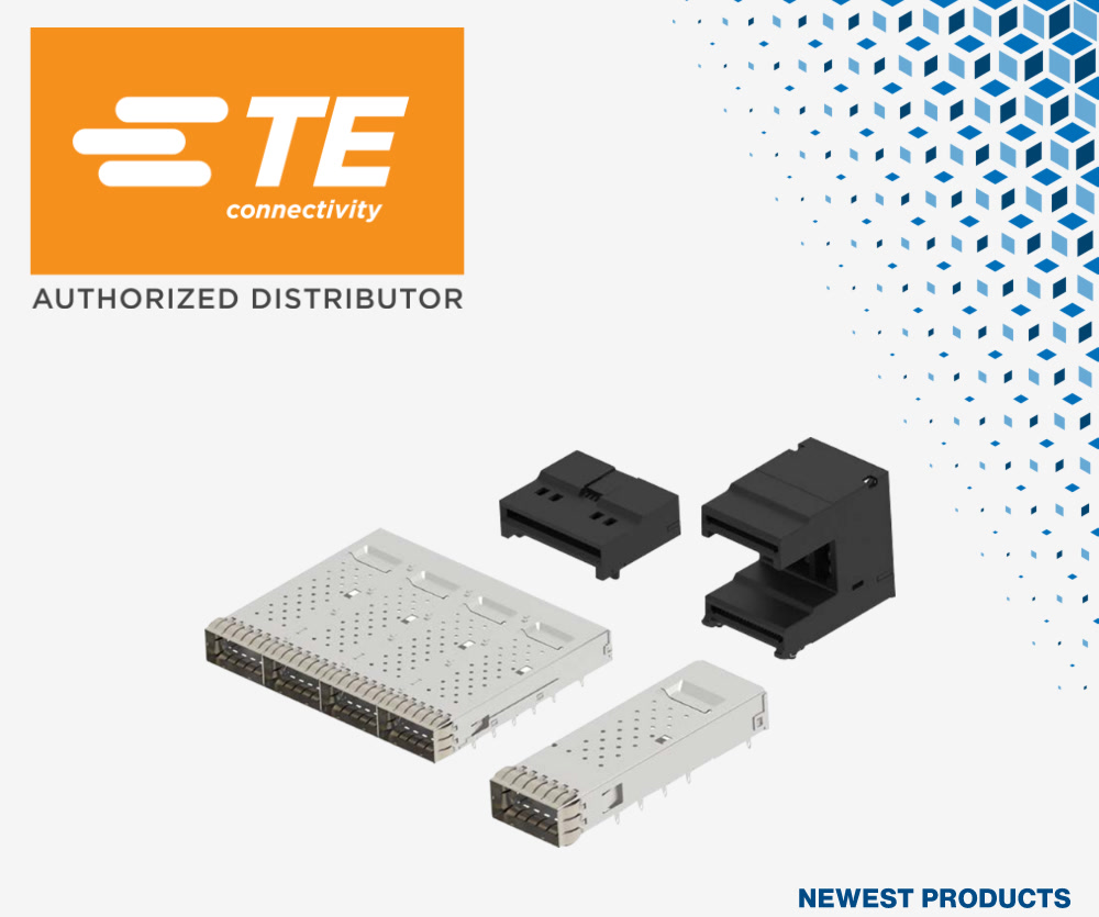 貿澤即日起開售適用于數據中心和網絡應用的 全新TE Connectivity QSFP 112G SMT連接器