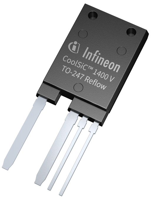 英飛凌推出采用TO-247PLUS-4回流焊封裝的CoolSiC? MOSFET 1400V G2系列，提升大功率應用中的功率密度