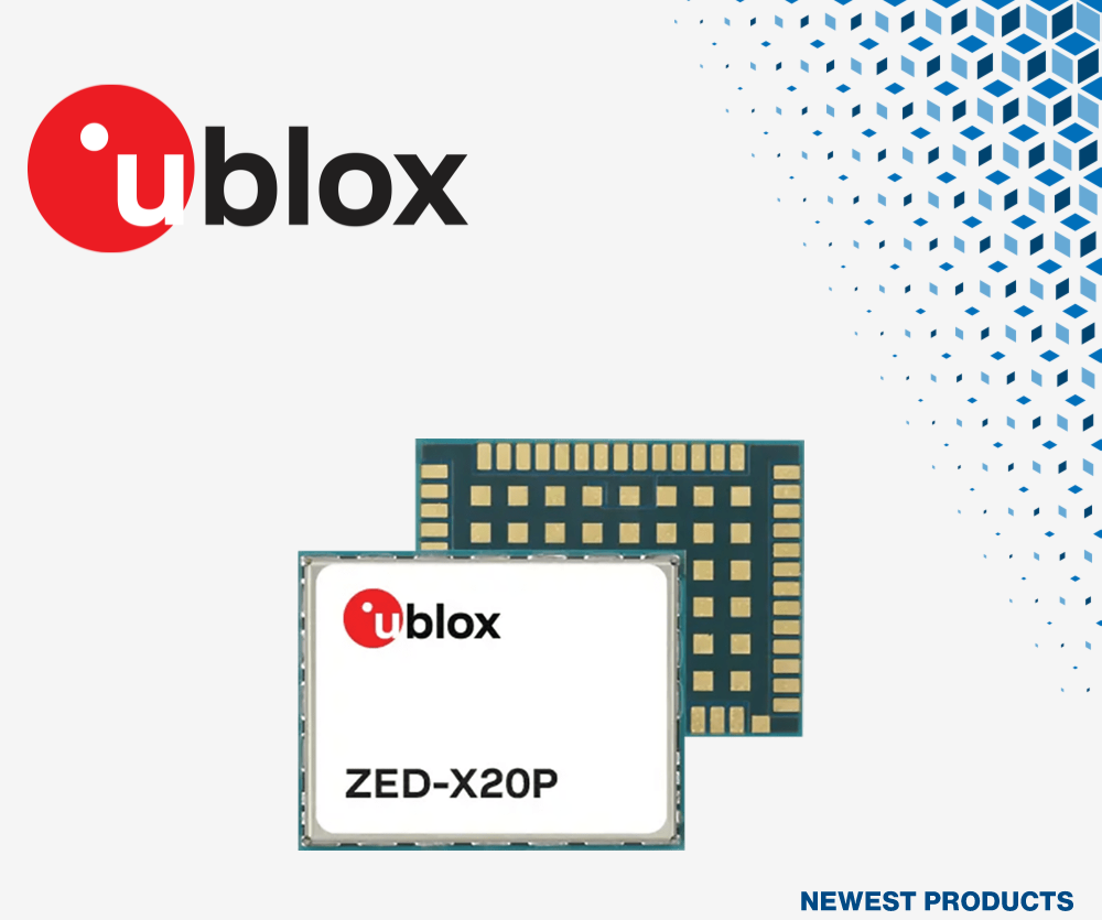 u-blox ZED-X20P全频段高精度GNSS模块在贸泽开售，满足工业、UAV及机器人高精度定位需求