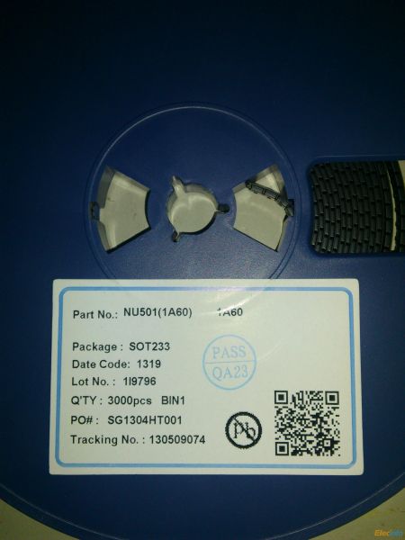 NU501 1A60  SOT23-3