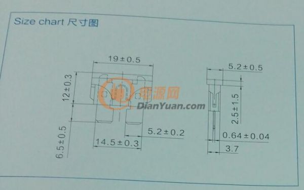 中型保險絲尺寸