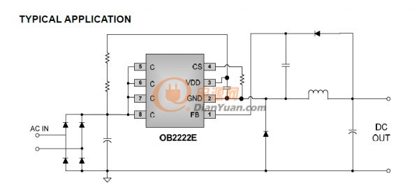 OB2222ECP典型应用