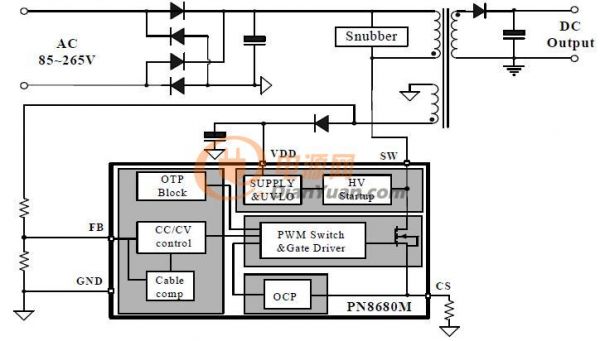 PN8680M典型應用電路圖