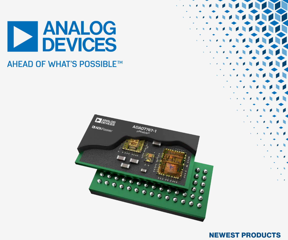 贸泽开售用于快速开发精密数据采集系统的 Analog Devices ADAQ7767-1 μModule DAQ解决方案