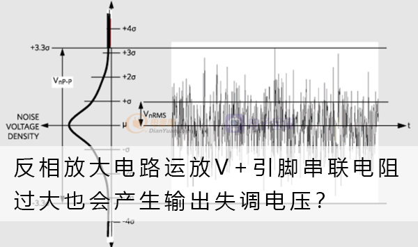 反相放大电路运放V+引脚串联电阻过大也会产生输出失调电压？